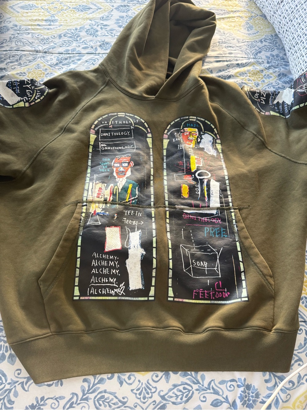 Who Decides War H&M Men’s Olive Green Hoodie